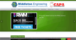 Desktop Screenshot of middletonengineering.co.uk